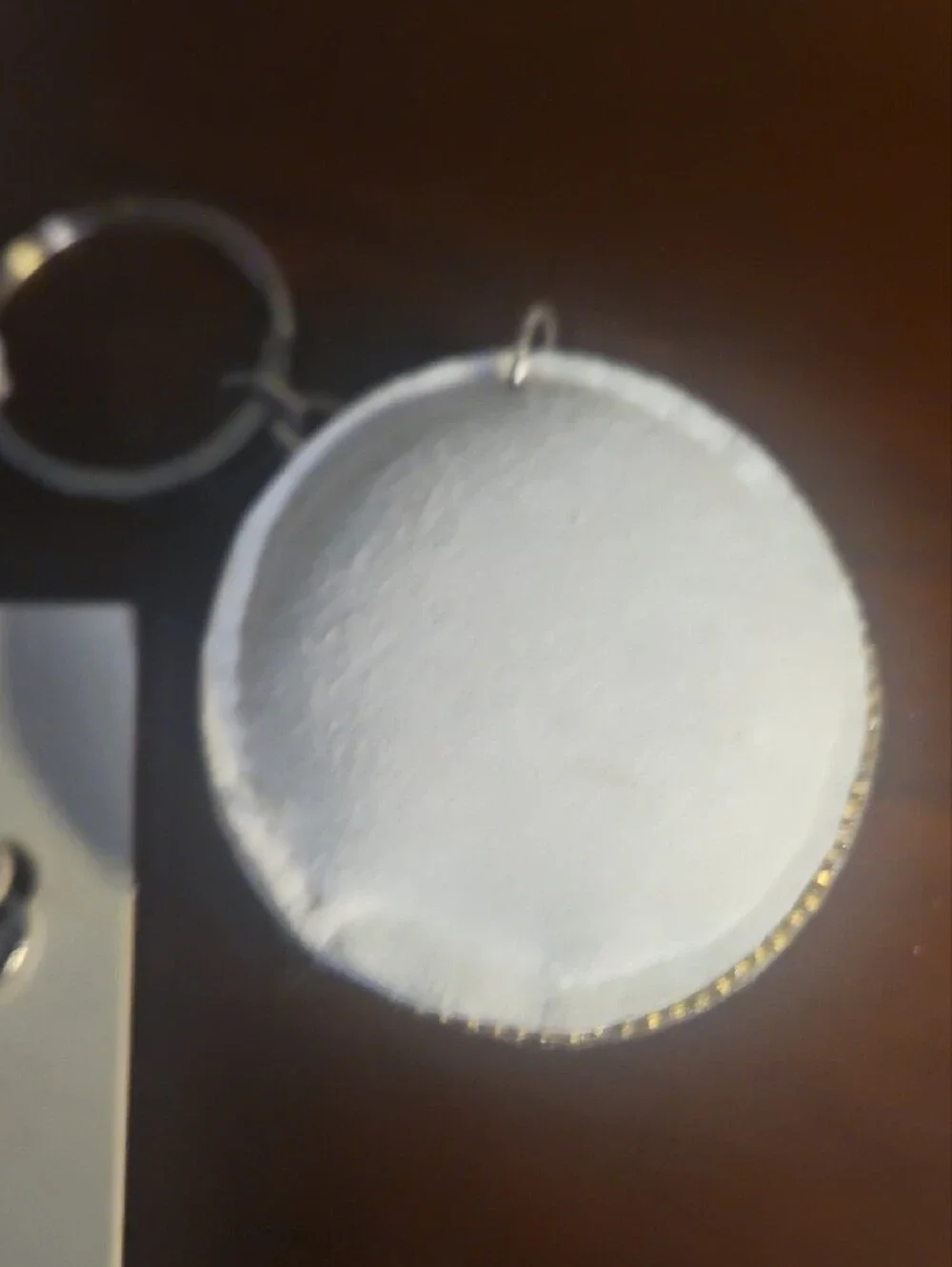 Time and Tru Silver Rhinestone Smiley Face Keychain and Earring Set